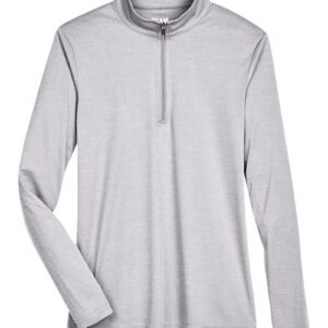Team 365 Women's Zone Sonic Heather Performance Quarter-Zip Pullover
