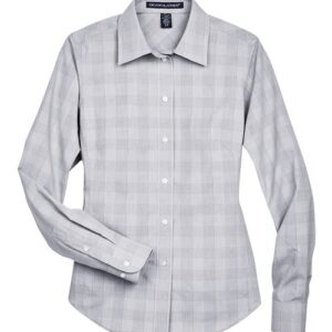 Devon & Jones Women's Crown Collection® Glen Plaid Woven Dress Shirt