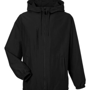 Harriton Unisex Flex Twill Hooded Jacket
