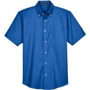 Harriton Men's Oxford Short Sleeve with Stain-Release