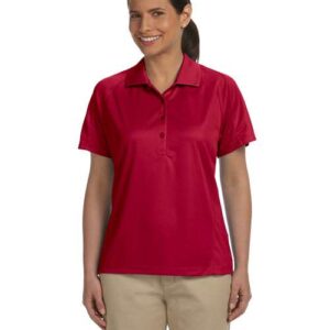 Harriton Women's Polytech Mesh Insert Polo