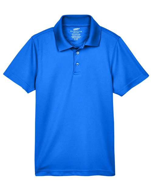 UltraClub Youth Cool & Dry Mesh Piqué Polo