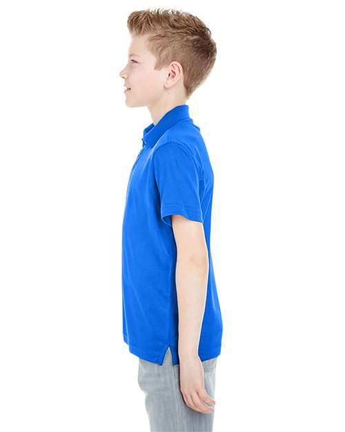 UltraClub Youth Cool & Dry Mesh Piqué Polo - Image 5