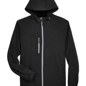 North End Men's Prospect Two-Layer Fleece Bonded Soft Shell Hooded Jacket