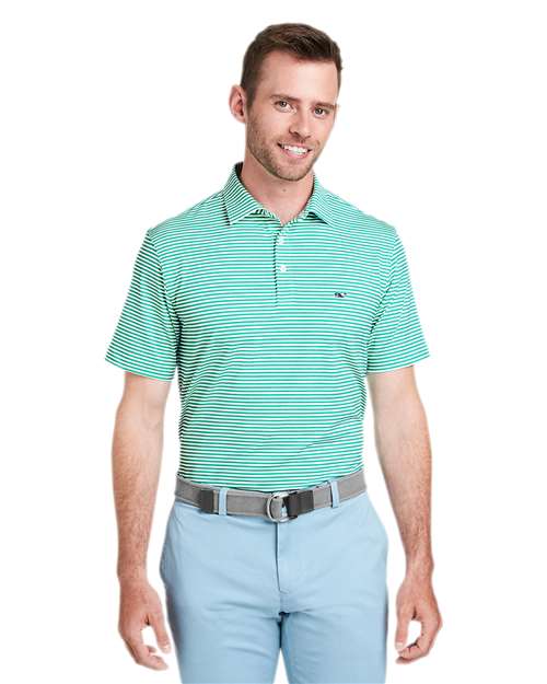 vineyard vines Men's Heathered Winstead Sankaty Polo - Image 5