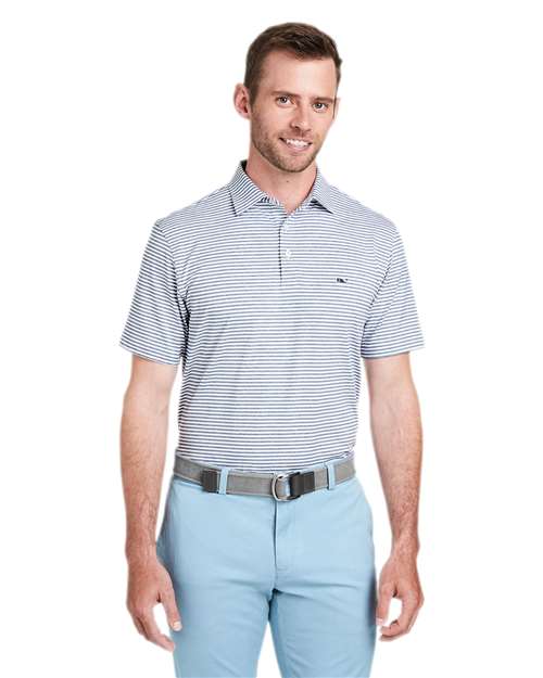 vineyard vines Men's Heathered Winstead Sankaty Polo - Image 11