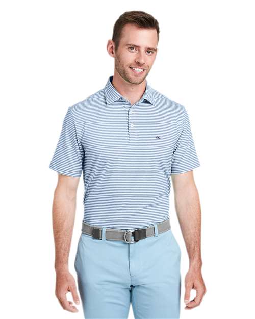 vineyard vines Men's Heathered Winstead Sankaty Polo - Image 29