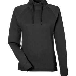 North End Women's Rhythm Waffle Cross-Neck Pullover