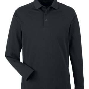 Harriton Men's Charge Snag and Soil Protect Long Sleeve Polo