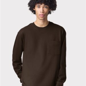 American Apparel 9410 - Unisex Super Heavyweight Long Sleeve Pocket Tee