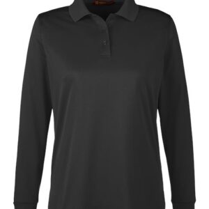 Harriton Women's Advantage Snag Protection Plus IL Long Sleeve Polo
