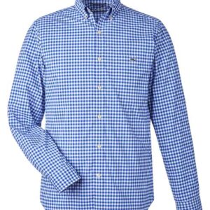 vineyard vines Men's On-The-Go Nylon Gingham Shirt