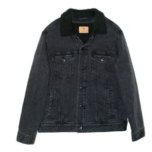 Threadfast Apparel Unisex Sherpa-Lined Denim Jacket