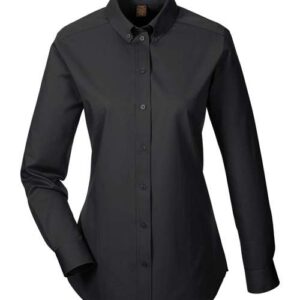 Harriton Women's Foundation Cotton Twill Shirt with Teflon