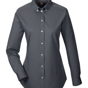 Harriton Women's Foundation Cotton Twill Shirt with Teflon