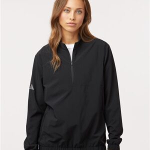 Adidas A706 - Women's Stretch Woven Half-Zip Pullover