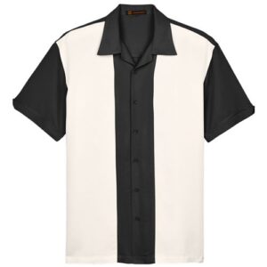 Harriton Men's Two-Tone Camp Shirt