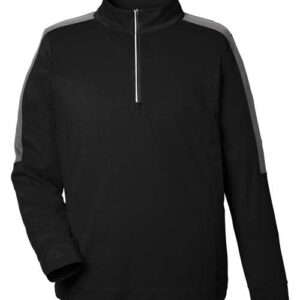 CORE365 Men's Market Snag Protect Mesh Colorblock Quarter-Zip Pullover