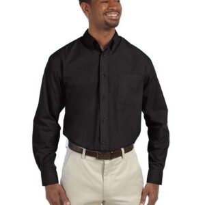 Harriton Men's Tall Essential Poplin