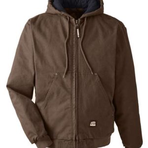 Berne Apparel Men's Tall Heartland Washed Cotton Duck Hooded Jacket