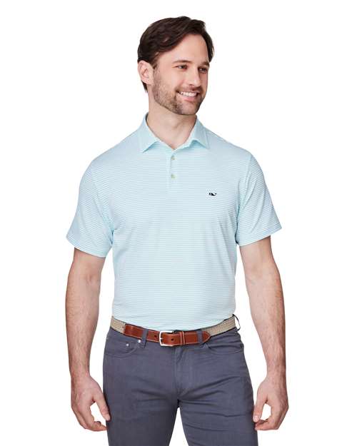 vineyard vines Men's Bradley Stripe Sankaty Polo - Image 11