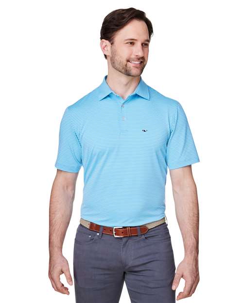 vineyard vines Men's Bradley Stripe Sankaty Polo - Image 5