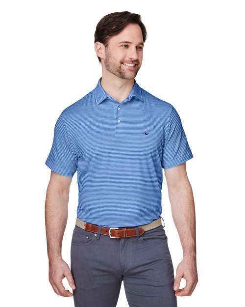 vineyard vines Men's Bradley Stripe Sankaty Polo - Image 23