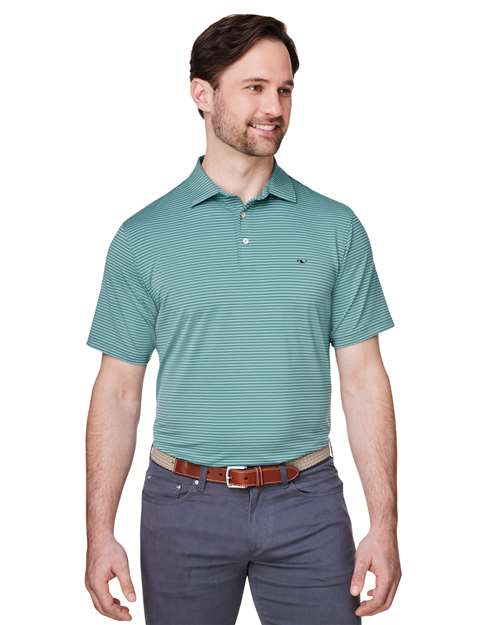 vineyard vines Men's Bradley Stripe Sankaty Polo - Image 29