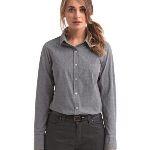 Artisan Collection by Reprime RP320 - Women's Microcheck Gingham Cotton Shirt