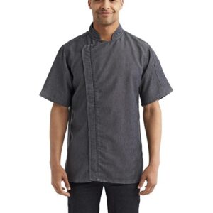 Artisan Collection by Reprime RP906 - Unisex Zip-Close Short Sleeve Chef's Coat