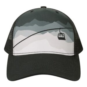 LOCALE Printed Five-Panel Trucker Cap