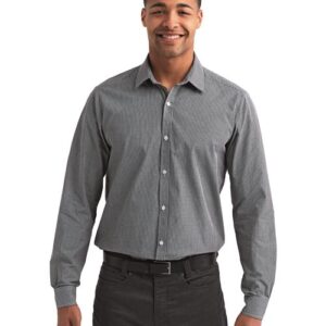 Artisan Collection by Reprime RP220 - Men's Microcheck Gingham Cotton Shirt