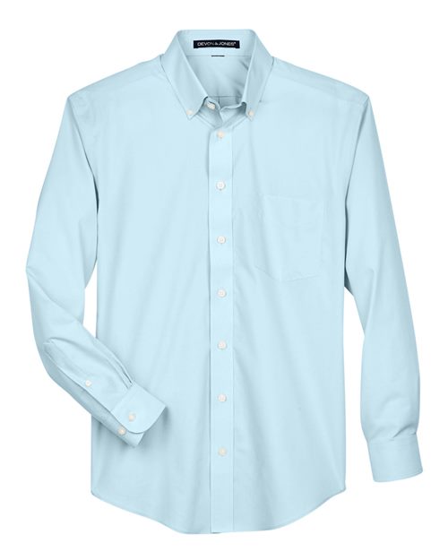 Devon & Jones Men's Crown Collection® Broadcloth Woven Dress Shirt - Image 4