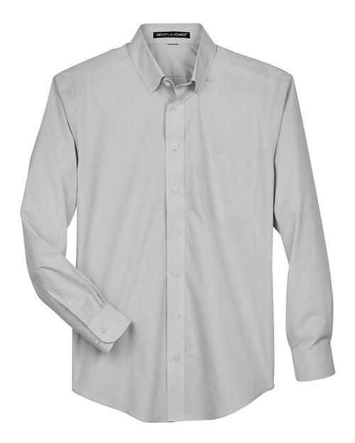 Devon & Jones Men's Crown Collection® Broadcloth Woven Dress Shirt - Image 7