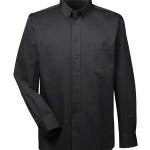 Harriton Men's Foundation Cotton Twill Dress Shirt with Teflon