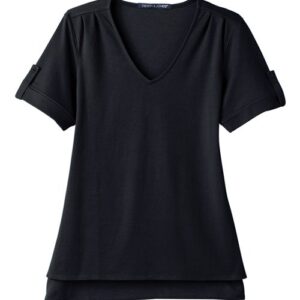 Devon & Jones Women's CrownLux Performance® Plaited Rolled Sleeve Shirt