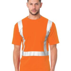 Bayside Unisex USA-Made 50/50 High Visibility Pocket T-Shirt
