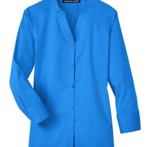 Devon & Jones Women's Crown Collection® Stretch Broadcloth Three-Quarter Sleeve Blouse