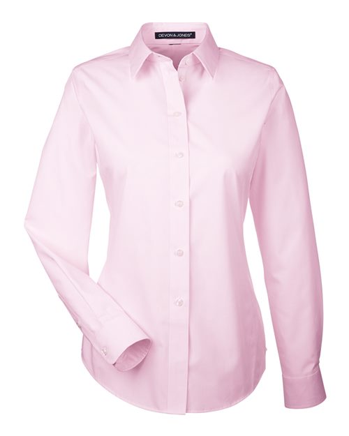 Devon & Jones Women's Crown Collection® Striped Woven Dress Shirt - Image 4
