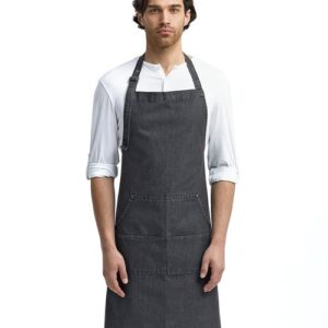 Artisan Collection by Reprime RP126 - Jeans Stitch Denim Bib Apron