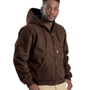Berne Apparel HJ375 - Men's Heartland Washed Cotton Duck Hooded Jacket