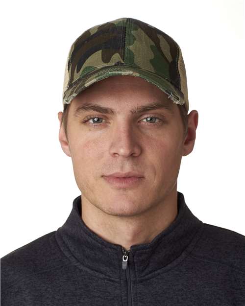 Adams Headwear Ollie Distressed Trucker Cap - Image 8