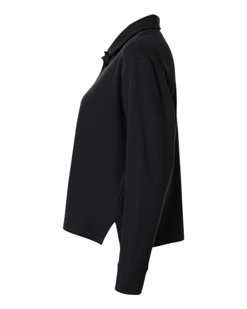 Adidas Women's Beyond Long Sleeve Loose Polo - Image 4