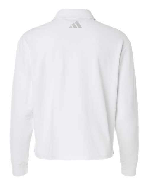 Adidas Women's Beyond Long Sleeve Loose Polo - Image 15