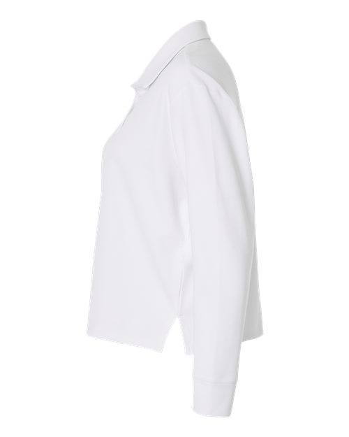 Adidas Women's Beyond Long Sleeve Loose Polo - Image 16