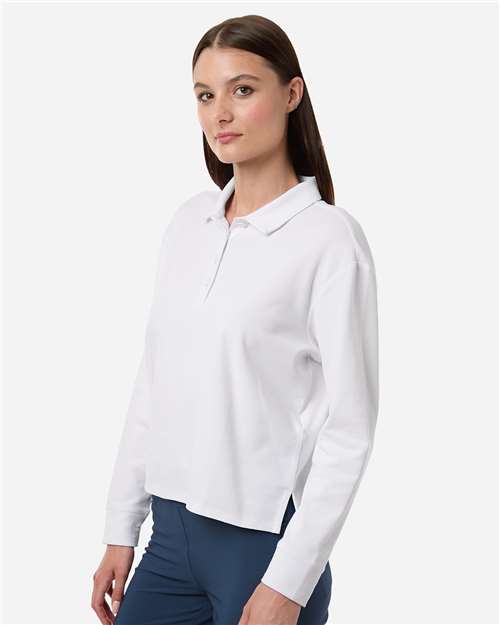 Adidas Women's Beyond Long Sleeve Loose Polo - Image 18