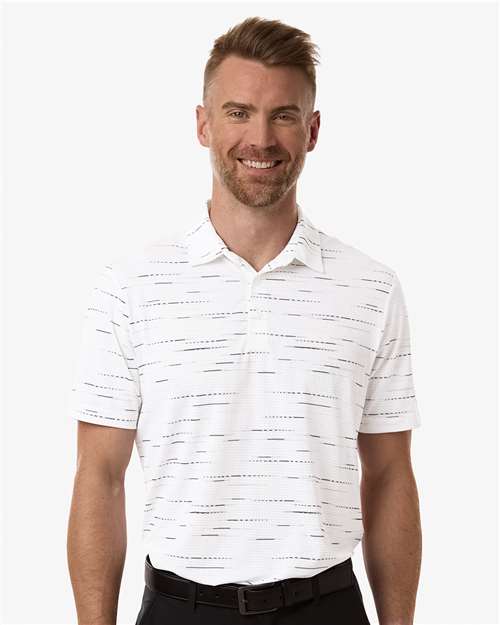 Adidas Men's Ultimate365 Mesh Glimmer Print Polo - Image 5