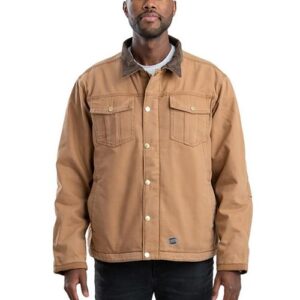 Berne Apparel J58 - Men's Vintage Washed Sherpa-Lined Work Jacket
