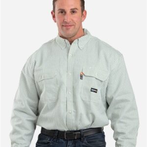 Berne Apparel FRSH21 - Men's Flame-Resistant Down Plaid Work Shirt