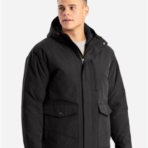 Berne Apparel HJ67 - Men's Highland Quilt-Lined Micro-Duck Hooded Jacket